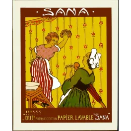 Affiche Sana Papier Peint Lavable – Oui puisque c'est Sana Belle Époque