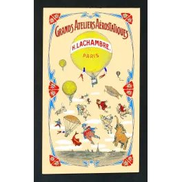 Affiche Grands Ateliers Aérostatiques H. Lachambre Paris
