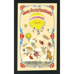 Affiche Grands Ateliers Aérostatiques H. Lachambre Paris