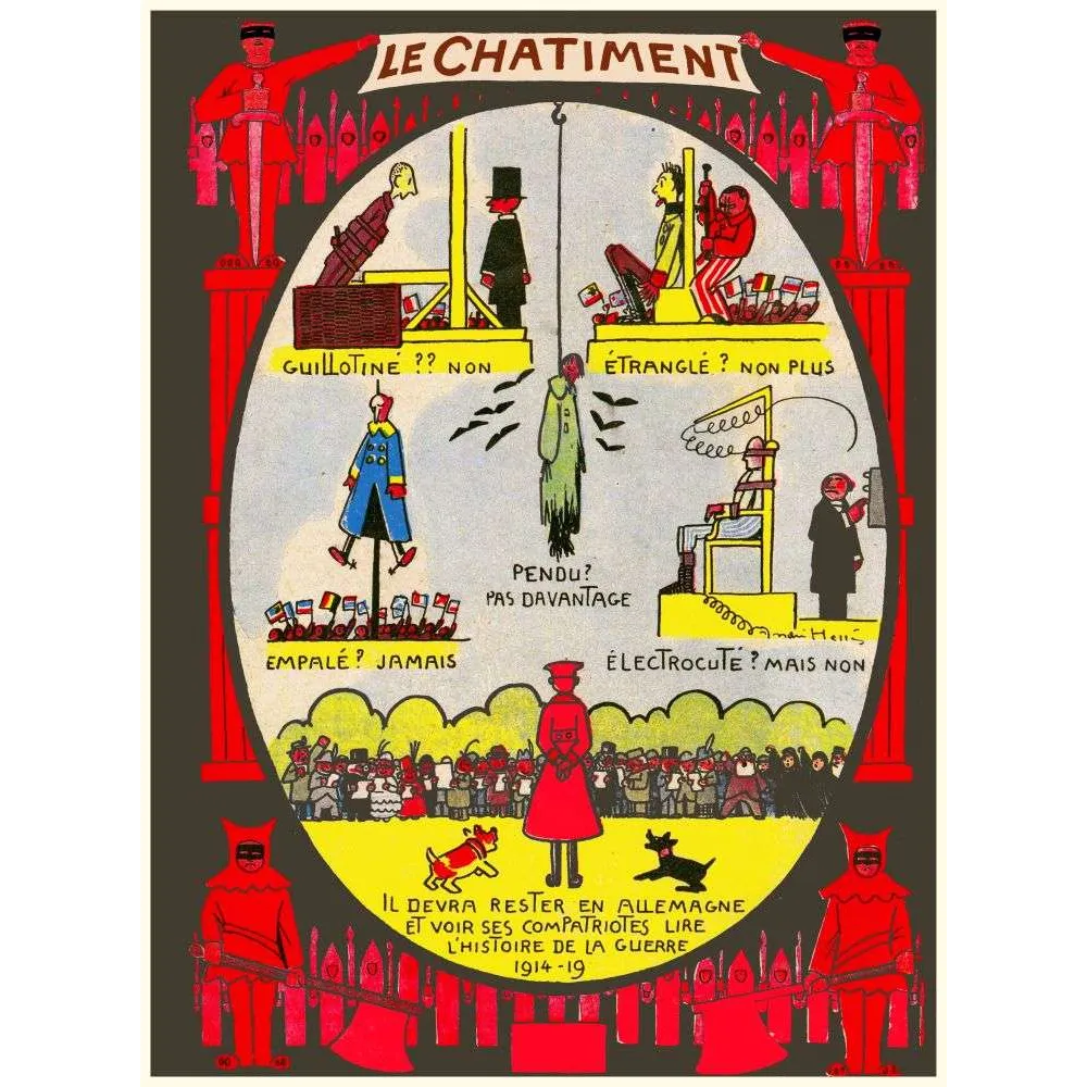 Le Châtiment – Caricature politique française Guerre 1914-19 Amelin Hellis Le Châtiment – Caricature politique française Guerre 1914-19 Amelin Hellis
