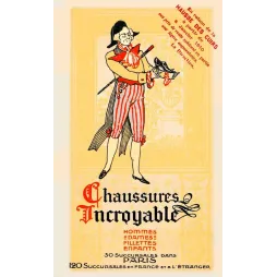 Chaussures Incroyable 30 succursales Paris – Affiche publicitaire