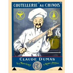 Affiche Coutellerie Au Chinois Claude Dumas Bourgade Saint-Rémy Thiers