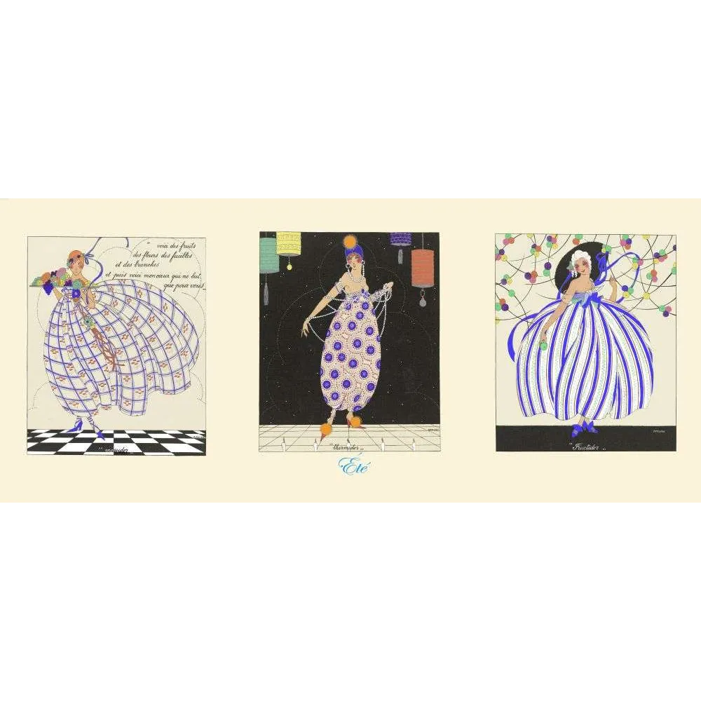 Illustrations Art Déco mode estivale – Série Été robes géométriques années 1920 Illustrations Art Déco mode estivale – Série Été robes géométriques années 1920