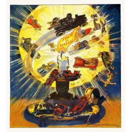 Folie de Vitesse – Nankiveil illustration humoristique automobiles début XXe