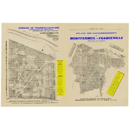 Plans lotissement Franceville-Plage et Montfermeil-Franceville