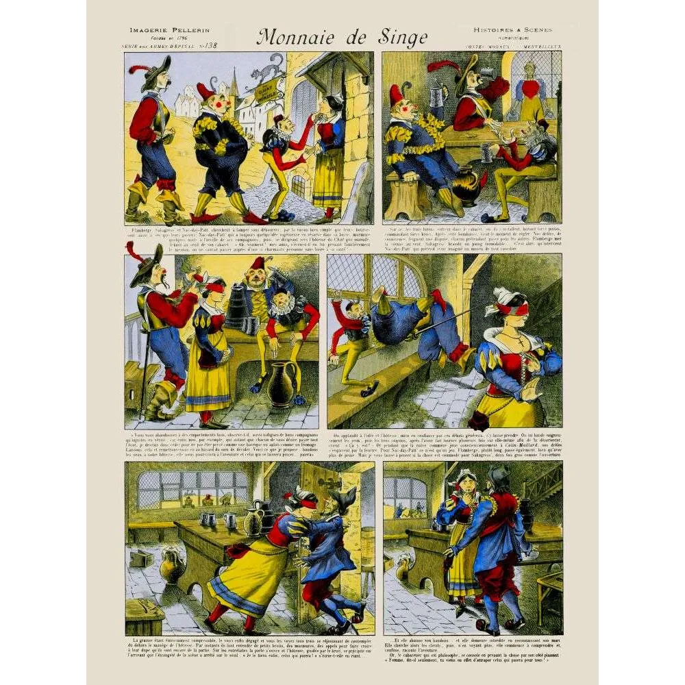 Monnaie de Singe - Imagerie Pellerin d'Épinal Monnaie de Singe - Imagerie Pellerin d'Épinal