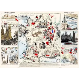 Nouvelle carte de France _ XIXè siècle