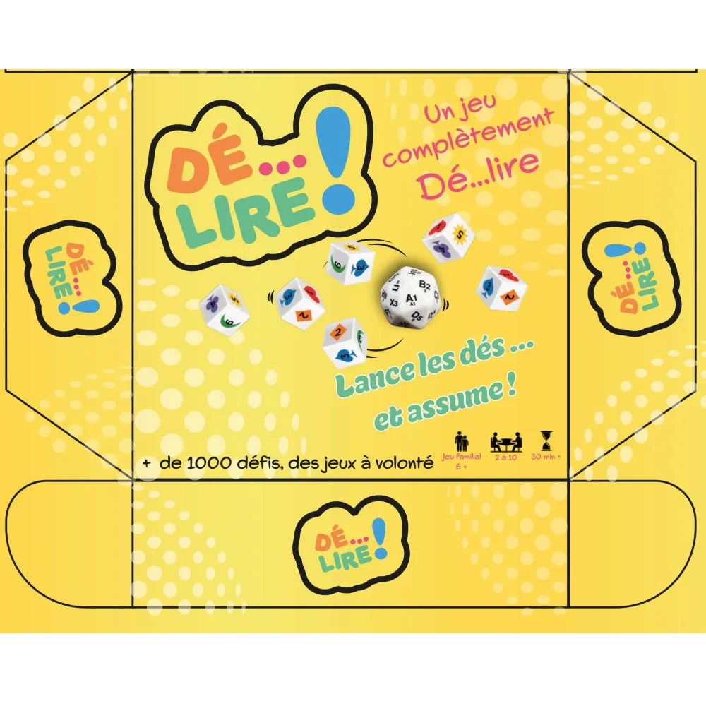 Dé…Lire ! Jeu de dés avec 15 jeux et 7 dés spéciaux
