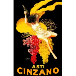 Affiche pub vintage Asti Cinzano