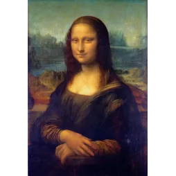 Peinture La Joconde Mona Lisa Léonard de Vinci Renaissance italienne sourire sfumato paysage montagneux Musée du Louvre Paris