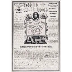 Document statistique département Eure n°26 Évreux portrait Poussin carte Normandie XIXe siècle villes