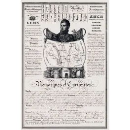 Document statistique département Gers n°31 Auch portrait maréchal Lannes carte Gascogne XIXe siècle