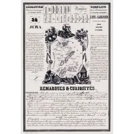 Document statistique département Jura n°38 Lons-le-Saunier portrait Olivier carte Franche-Comté XIXe siècle