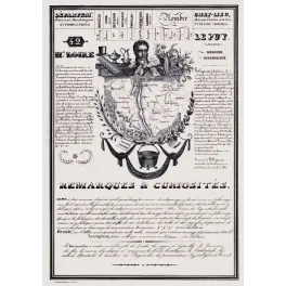 Document statistique département Haute-Loire n°42 Le Puy portrait cardinal Polignac carte Velay XIXe siècle