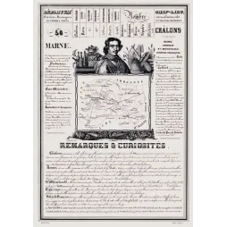 Document statistique Marne n°50 Châlons Champagne Cardinal de Retz Colbert Reims vins mousseux batailles XIXe
