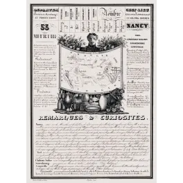 Document statistique Meurthe n°53 Nancy portrait Gouvion-Saint-Cyr place Stanislas Baccarat cristallerie Lorraine XIXe