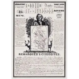 Document statistique Meuse n°54 Bar-le-Duc portrait Chevert Verdun forêts sidérurgie Lorraine XIXe siècle