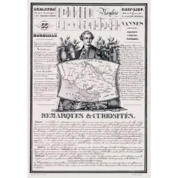 Document statistique Morbihan n°55 Vannes portrait Ducouédic golfe Morbihan Lorient sardine Bretagne XIXe