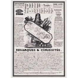 Document statistique Nord n°58 Lille portrait Jean-Bart corsaire Valenciennes dentelle Dunkerque Flandre XIXe