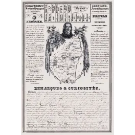 Document statistique Ardèche Privas cardinal de Bernis Montgolfier soie vignobles carte XIXe