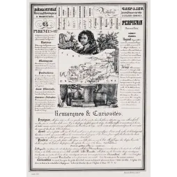 Document statistique Pyrénées-Orientales n°65 Perpignan Rigaud Arago carte Roussillon vins Canigou XIXe
