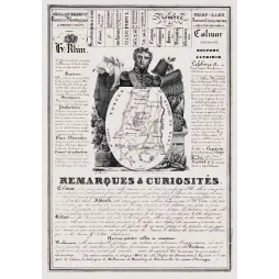 Document statistique Haut-Rhin n°67 Colmar maréchal Lefebvre carte Alsace Mulhouse manufactures vins XIXe
