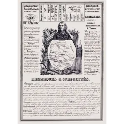 Document statistique Haute-Vienne n°84 Limoges Jourdan Vergniaud carte Limousin porcelaine Pompadour XIXe