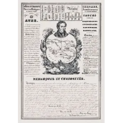Document statistique Aube n°9 Troyes Thénard Danton Girardon bonneterie carte Champagne XIXe
