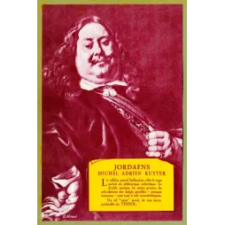 Publicité médicale Tensol portrait amiral Ruyter Jordaens arthritisme bichromie bordeaux cartouche jaune