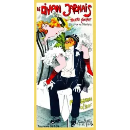 Programme Théâtre Concert Divan Japonais Paris 1899 Maurice Millière dandy danseuse rousse Art Nouveau Montmartre