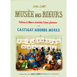 Affiche Musée des Rieurs Paris Goupil Vibert Castigat Ridendo Mores foule badauds estampes satiriques XIXe