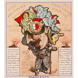Lithographie caricature XIXe financiers escrocs actions capitaux perdre presse satirique Paris