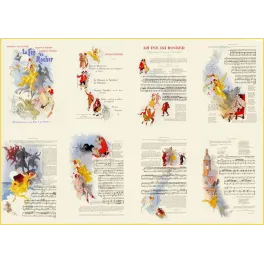 Partition illustrée Fée du Rocher Jules Chéret ballet pantomime Armand Silvestre Francis Thomé Bibliophiles contemporains XIXe