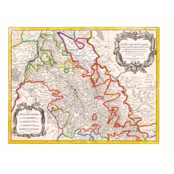 Carte géographique Duché Juliers Abbaye Cornelis Munster Baronie Wickrad Aix-la-Chapelle Jaillot Paris XVIIe