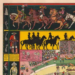 Affiche Levi's vintage de Jo Mora : encyclopédie du cowboy et rodéo western