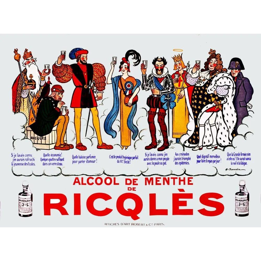 Ricqlès – Publicité Alcool de Menthe vintage