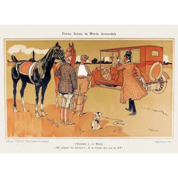 L'Homme à la Mode Automobile René Vincent Omnia HP - Publicité vintage