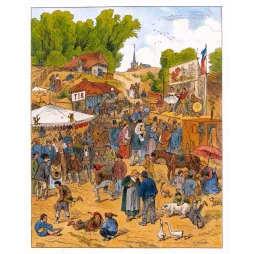 Fête Foraine Villageoise Populaire J. Nield XIXe Siècle - Publicité vintage