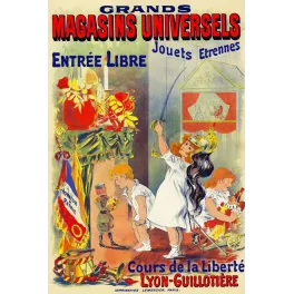 Grands Magasins Universels Lyon Jouets Étrennes - Publicité vintage