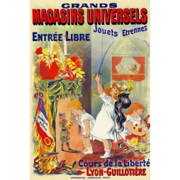 Grands Magasins Universels Lyon Jouets Étrennes - Publicité vintage
