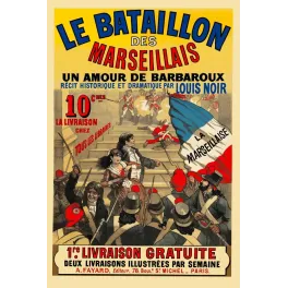 Bataillon des Marseillais Roman Louis Noir Fayard - Publicité vintage