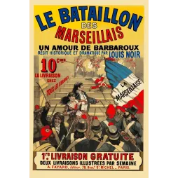 Bataillon des Marseillais Roman Louis Noir Fayard - Publicité vintage