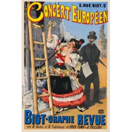 Concert Européen Biot-Graphe Revue Henry Gray Paris - Publicité vintage
