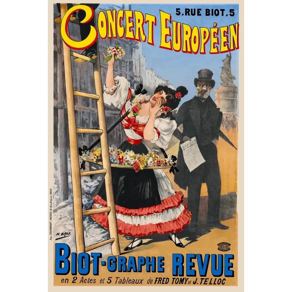 Concert Européen Biot-Graphe Revue Henry Gray Paris - Publicité vintage Concert Européen Biot-Graphe Revue Henry Gray Paris - Publicité vintage
