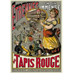 Étrennes Tapis Rouge Paris grand magasin Van Geleyn - Publicité vintage
