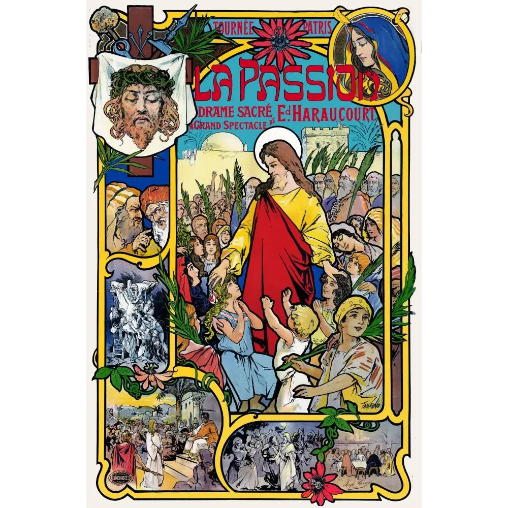 La Passion Haraucourt Tournée Patris Tamagno en couleurs - Publicité vintage