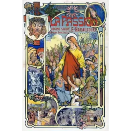 La Passion Haraucourt Tournée Patris Tamagno en bistre - Publicité vintage