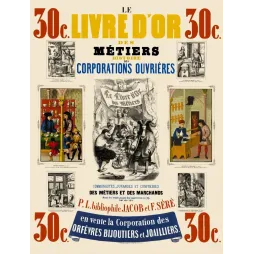 Livre d'Or Métiers Corporations Ouvrières Jacob Séré - Publicité vintage