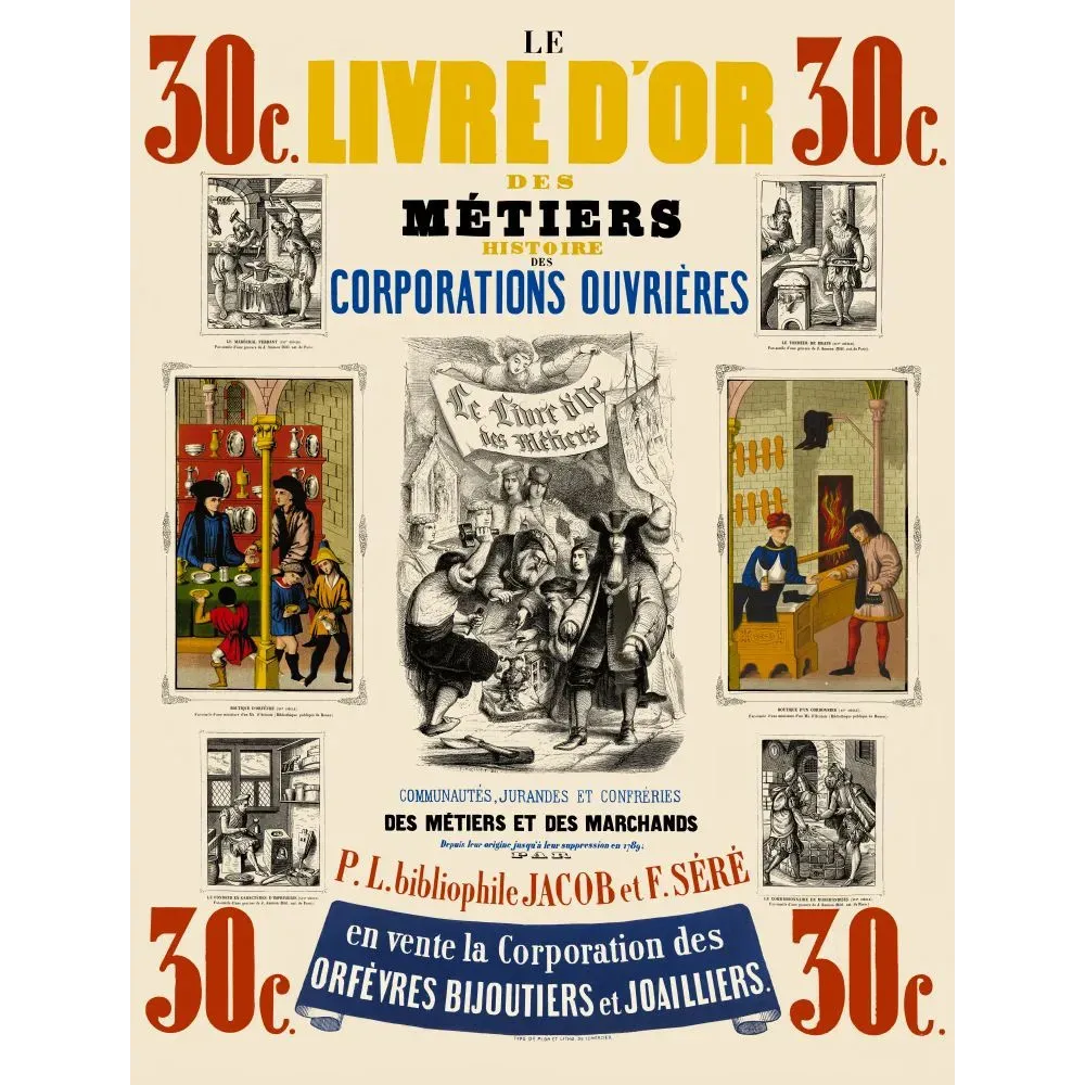 Livre d'Or Métiers Corporations Ouvrières Jacob Séré - Publicité vintage Livre d'Or Métiers Corporations Ouvrières Jacob Séré - Publicité vintage