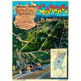 Garches Parc Civile lotissement Hugo d'Alési - Publicité vintage
